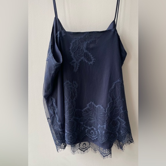 Navy lacy cami - Picture 2 of 3